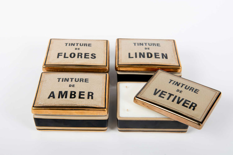 Tinture Candles - Vetiver, Flores Linden & Amber
