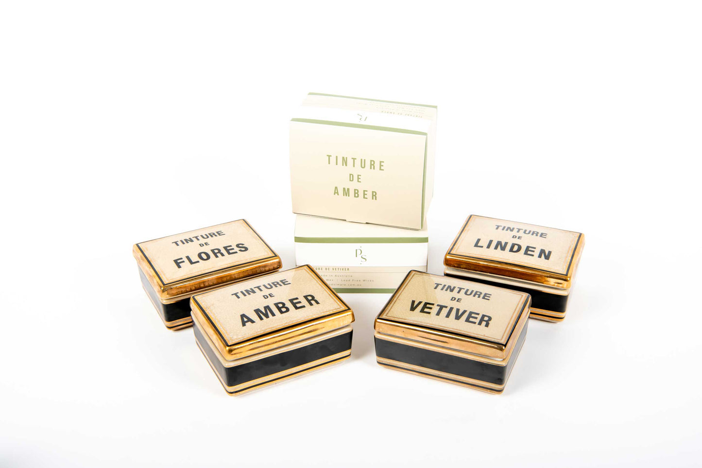 Tinture Candles - Vetiver, Flores Linden & Amber