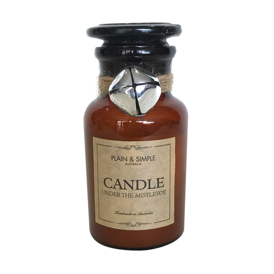 Christmas Candle 20hr - Under The Mistletoe - Bell-Amber